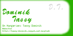 dominik tassy business card